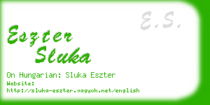 eszter sluka business card